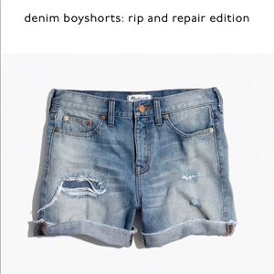 Madewell Rip and Repair Shorts